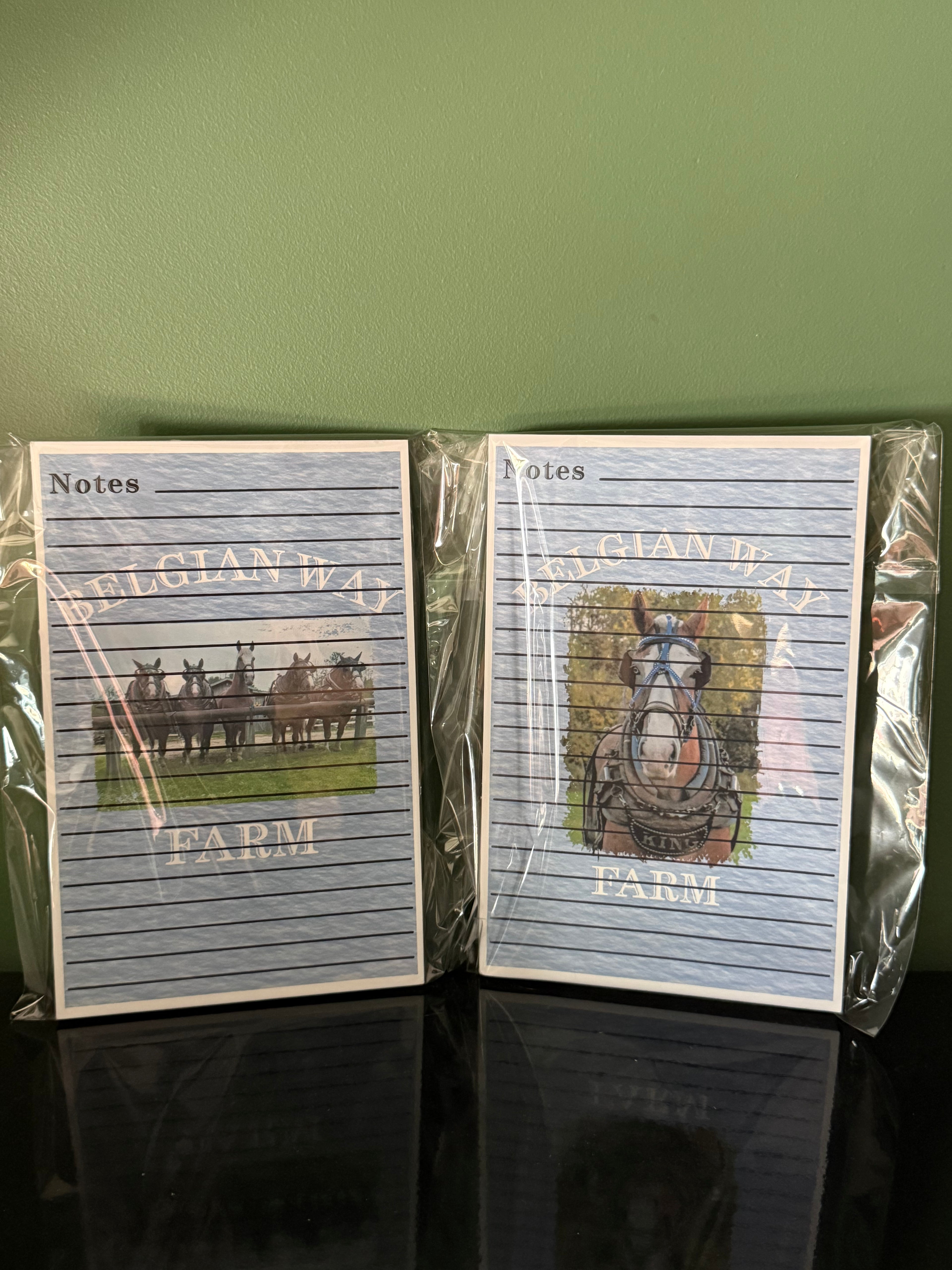 Belgian Way Farm Note Pads