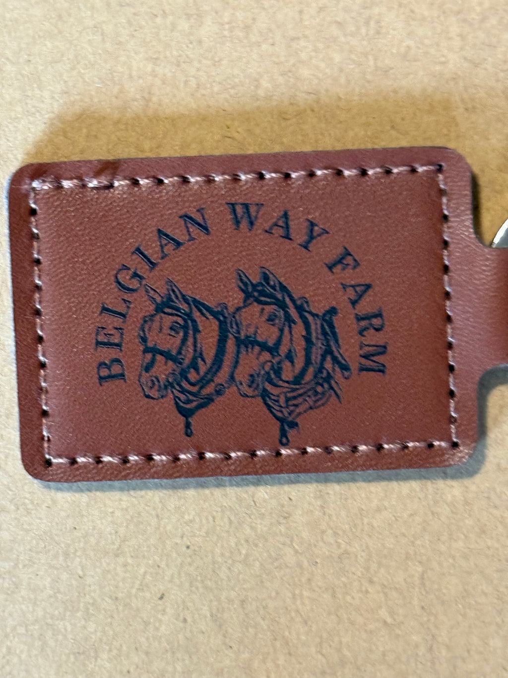 Belgian Way Farm leather Key rings
