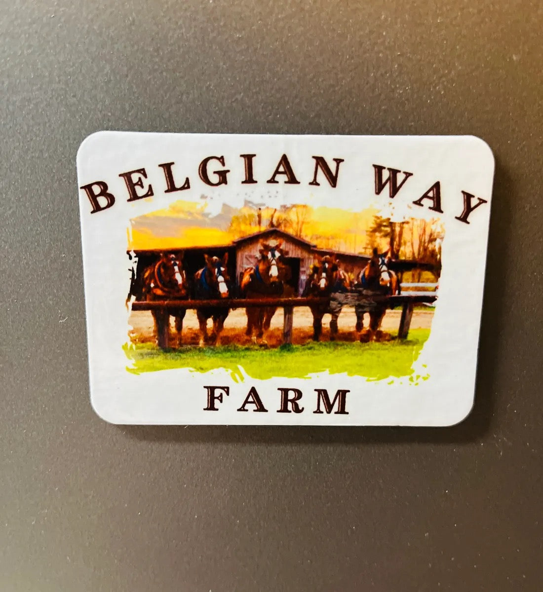 Belgian Way Farm Magnet