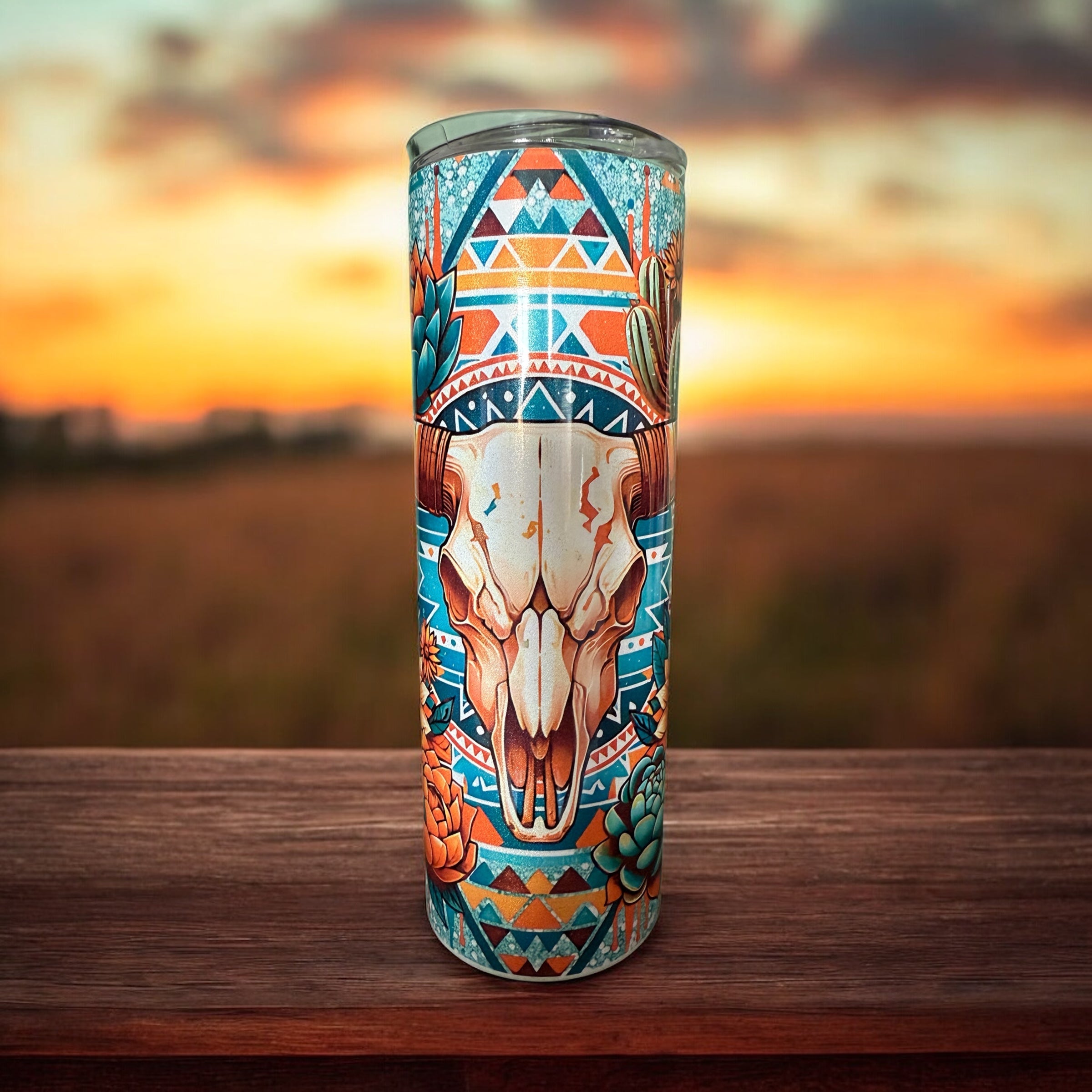 Cow Skull Tumbler