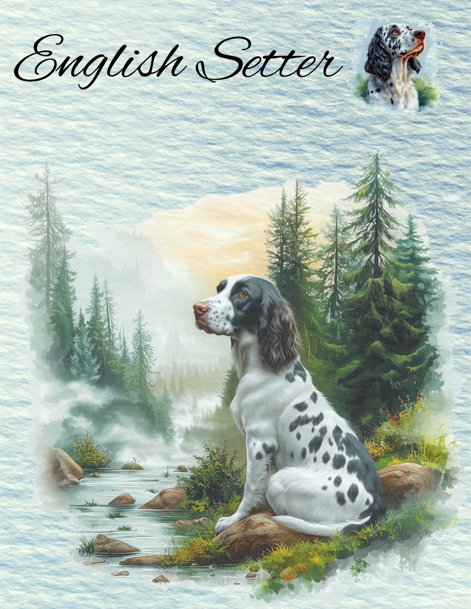 English Setter NotePad
